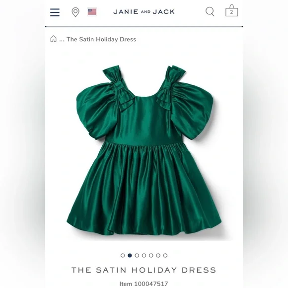 Janie and Jack Dresses Janie And Jack Satin Holiday Dress